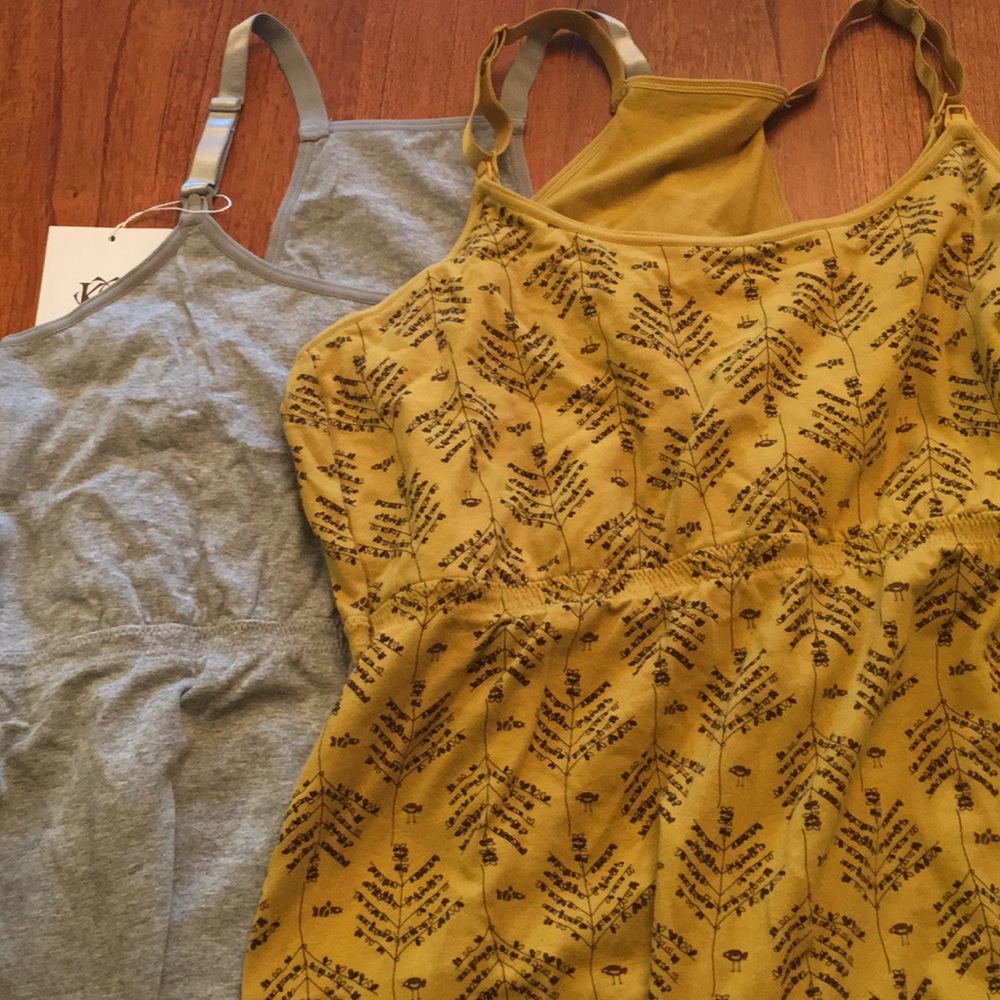 2 breastfeeding tank tops! One NWT.